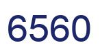 Number 6560 blue image