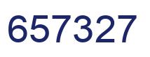 Número 657327 imagen azul