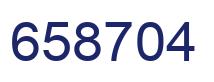 Number 658704 blue image