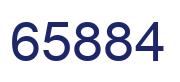 Number 65884 blue image