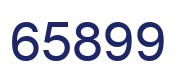 Number 65899 blue image
