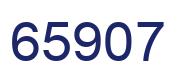 Number 65907 blue image