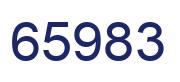 Number 65983 blue image