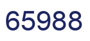 Number 65988 blue image