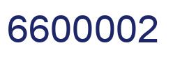 Number 6600002 blue image