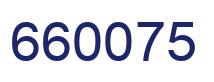 Number 660075 blue image