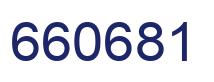Number 660681 blue image