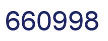 Number 660998 blue image