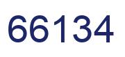 Number 66134 blue image
