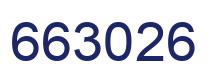 Number 663026 blue image