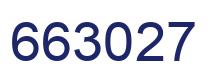 Number 663027 blue image