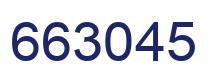 Number 663045 blue image