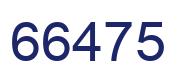 Número 66475 imagen azul