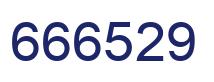 Number 666529 blue image
