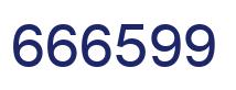 Number 666599 blue image