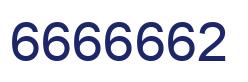 Number 6666662 blue image
