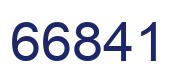 Number 66841 blue image