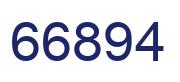 Number 66894 blue image
