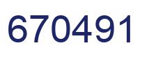 Number 670491 blue image