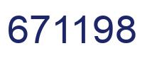 Number 671198 blue image