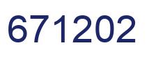 Number 671202 blue image