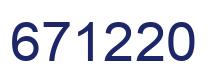 Number 671220 blue image