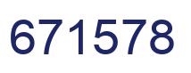 Number 671578 blue image