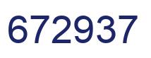 Number 672937 blue image