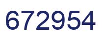 Número 672954 imagen azul