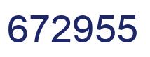 Número 672955 imagen azul
