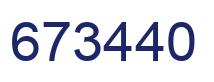 Number 673440 blue image