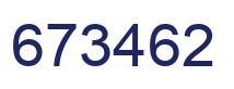 Number 673462 blue image