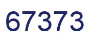 Number 67373 blue image
