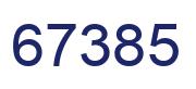 Number 67385 blue image