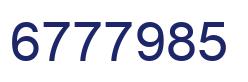 Número 6777985 imagen azul