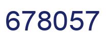 Number 678057 blue image