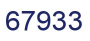 Number 67933 blue image