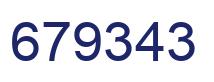 Number 679343 blue image