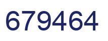 Number 679464 blue image