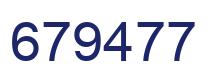 Number 679477 blue image