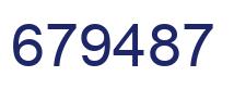 Number 679487 blue image