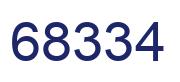 Number 68334 blue image