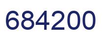 Number 684200 blue image