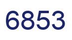 Number 6853 blue image