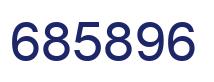 Number 685896 blue image