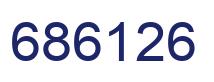 Number 686126 blue image
