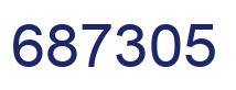Number 687305 blue image