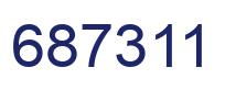 Número 687311 imagen azul