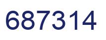 Número 687314 imagen azul