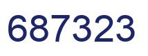 Número 687323 imagen azul